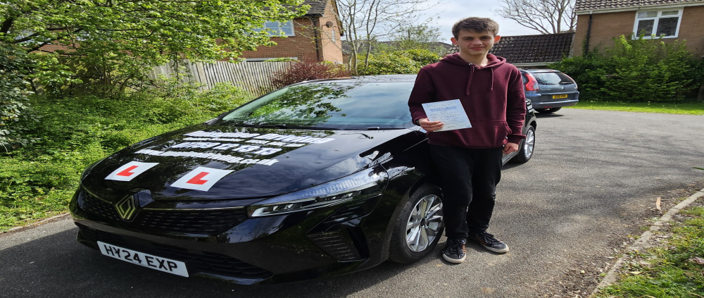 Ethan Harvey passed FIRST TIME with 1 driver fault